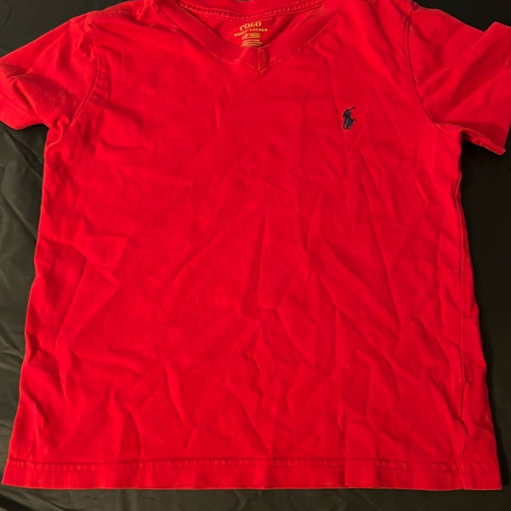 Red polo shirt size 4t